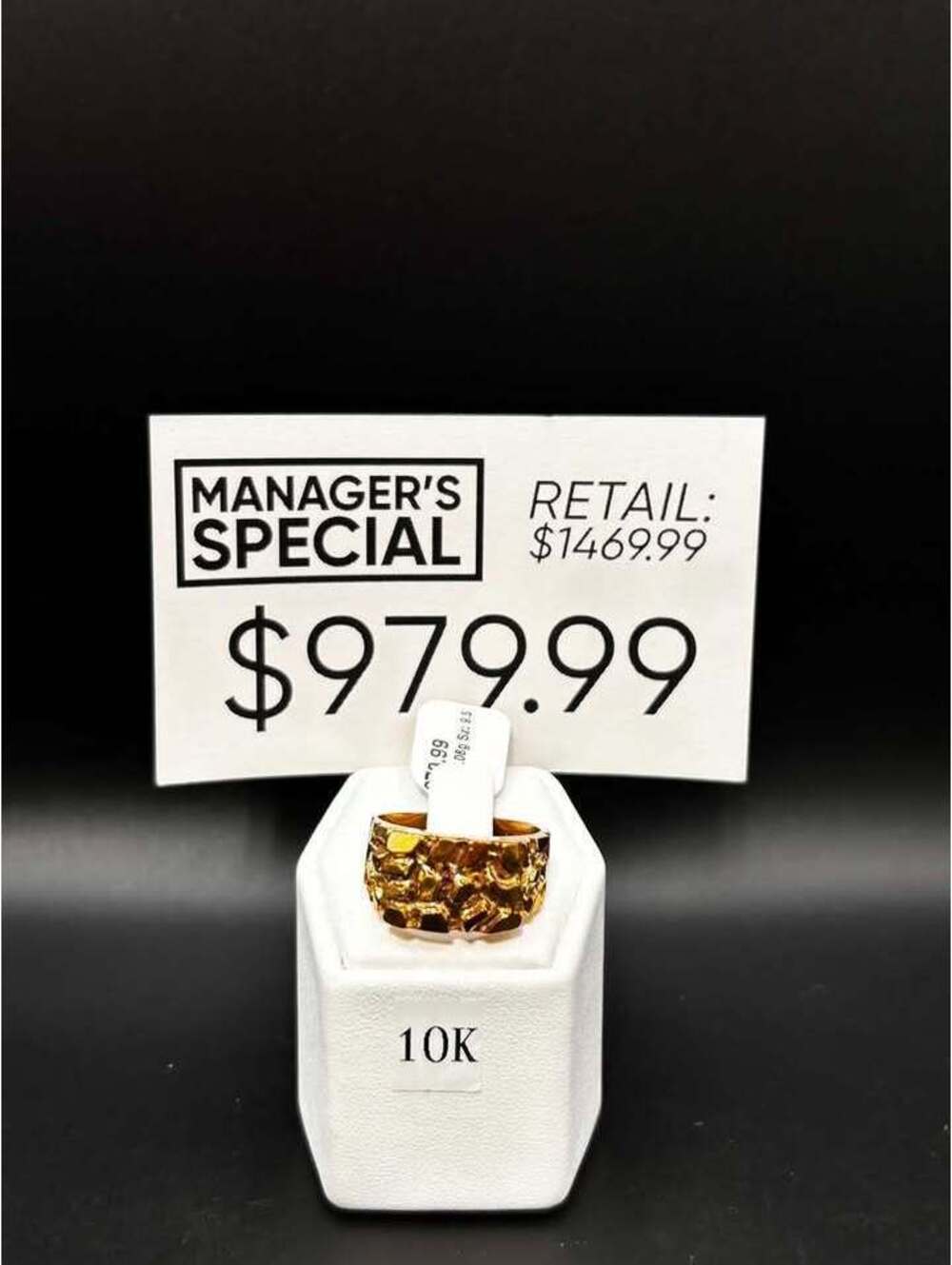10k Yellow Gold Nugget Ring